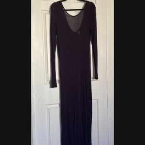 Transparent long burgundy dress. Only worn twice.